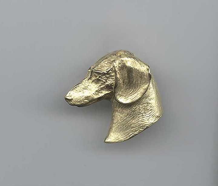 Pendant Pin Dear to My Heart Dachshund Gold Smooth Coat with Longer Neck by Joy Beckner