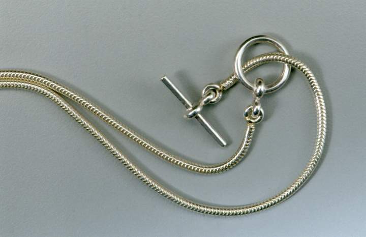 Sterling Silver Serpent Chain &amp; Toggle Closure Fine Art Luxury Jewelry by Joy Beckner