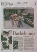 Dashshunds of Bronze - St. Louis Post Dispatch article