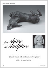 Danish Dachshund Magazine - Clay to Collector Joy Beckner Sculptor