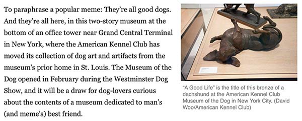 A Good Life - Museum of the Dog Manhattan NY