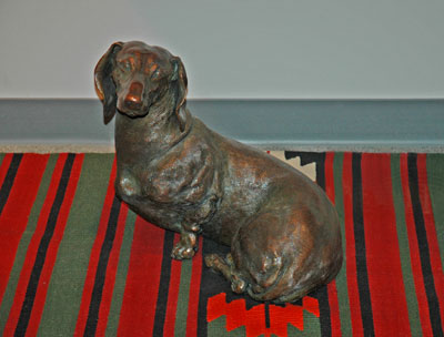 Joy Beckner bronze canine sculptor