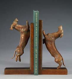 Bronze Sculpture Squirrel Season by Joy Beckner