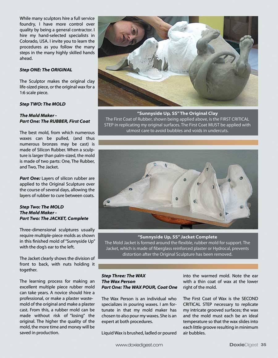 The Doxie Digest Magazine Clay to Collector article page 35