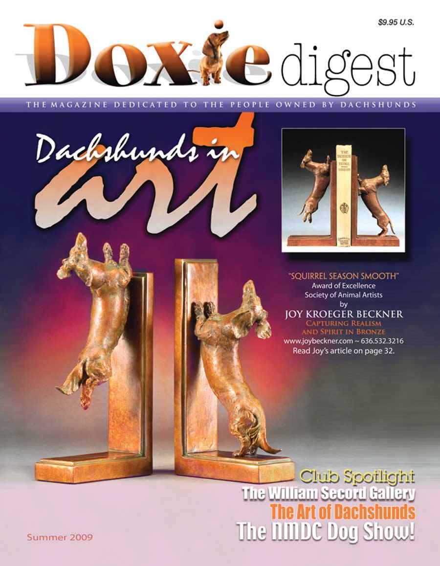 The Doxie Digest Magazine Clay to Collector article cover