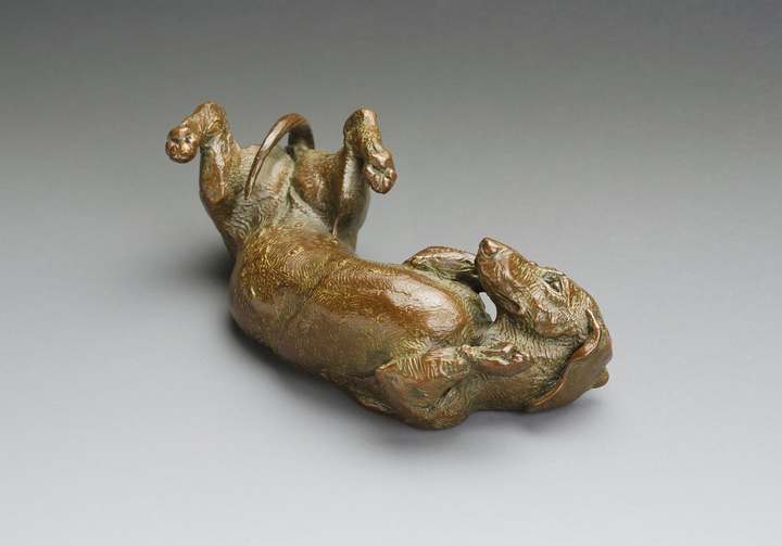 Sweet Roll 1:6 Scale Smooth Dachshund Bronze Sculpture