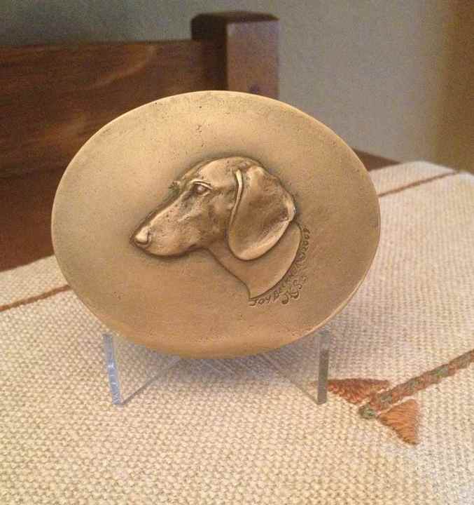 Inspiration Canine Medallic Art in Bronze by Joy Beckner Artist