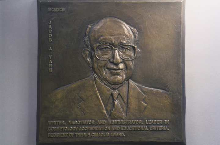 Jacob J. Yahm Human Bronze Sculpture by Joy Beckner - National Cosmetology Association Hall of Fame