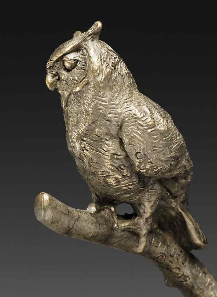 The Eyes Have It! A Bronze Owl Sculpture by Joy Beckner fine sculptor