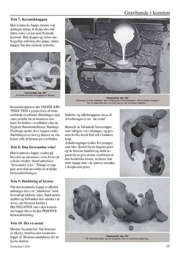 DGK Gravhunden - The Danish Dachshund Club Magazine, "Clay to Collector" Joy Beckner article